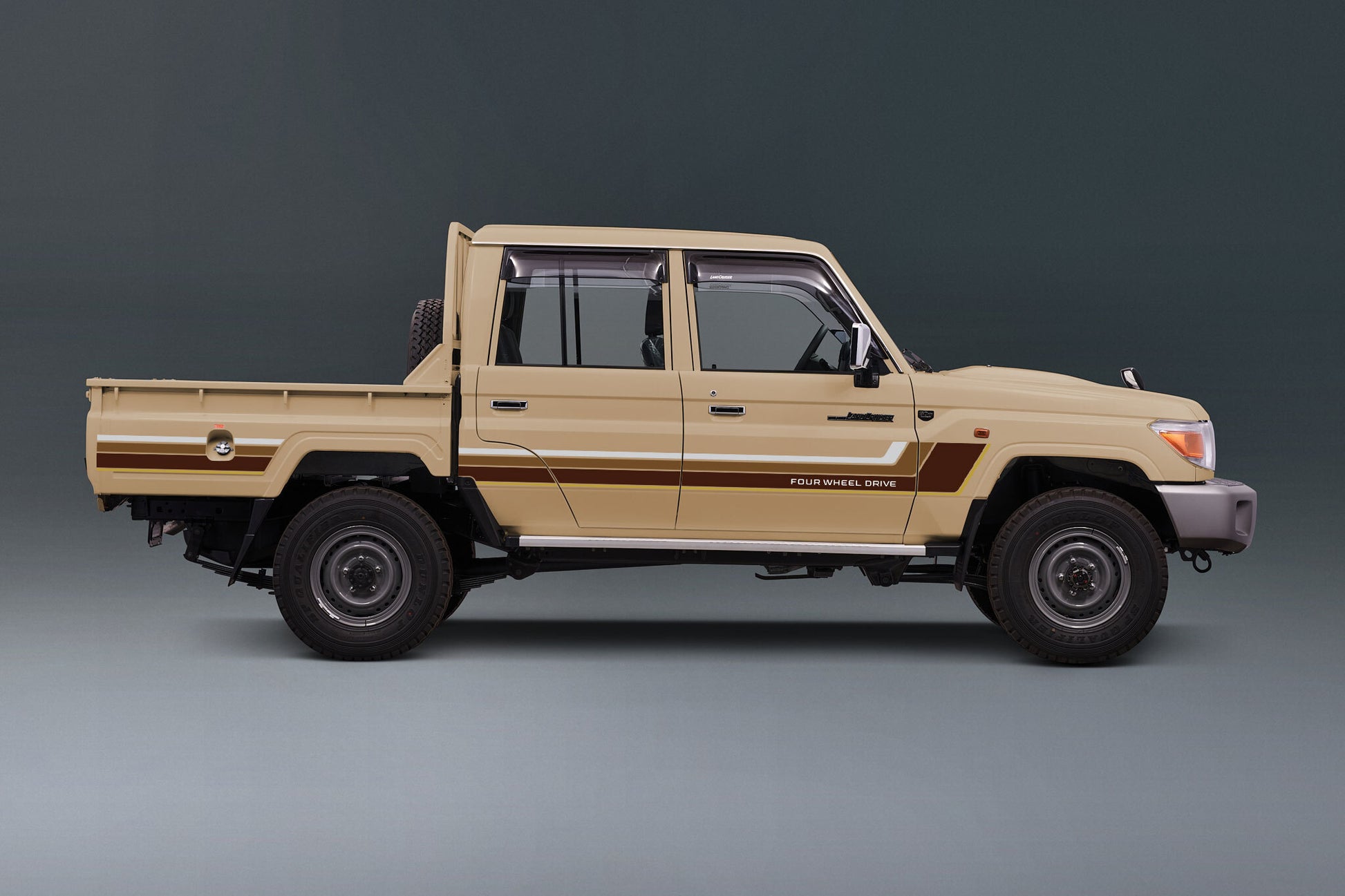 70 Series Land Cruiser Decal Body Stripe Kit (Renmark) - 79 Series Dual Cab (2012-)