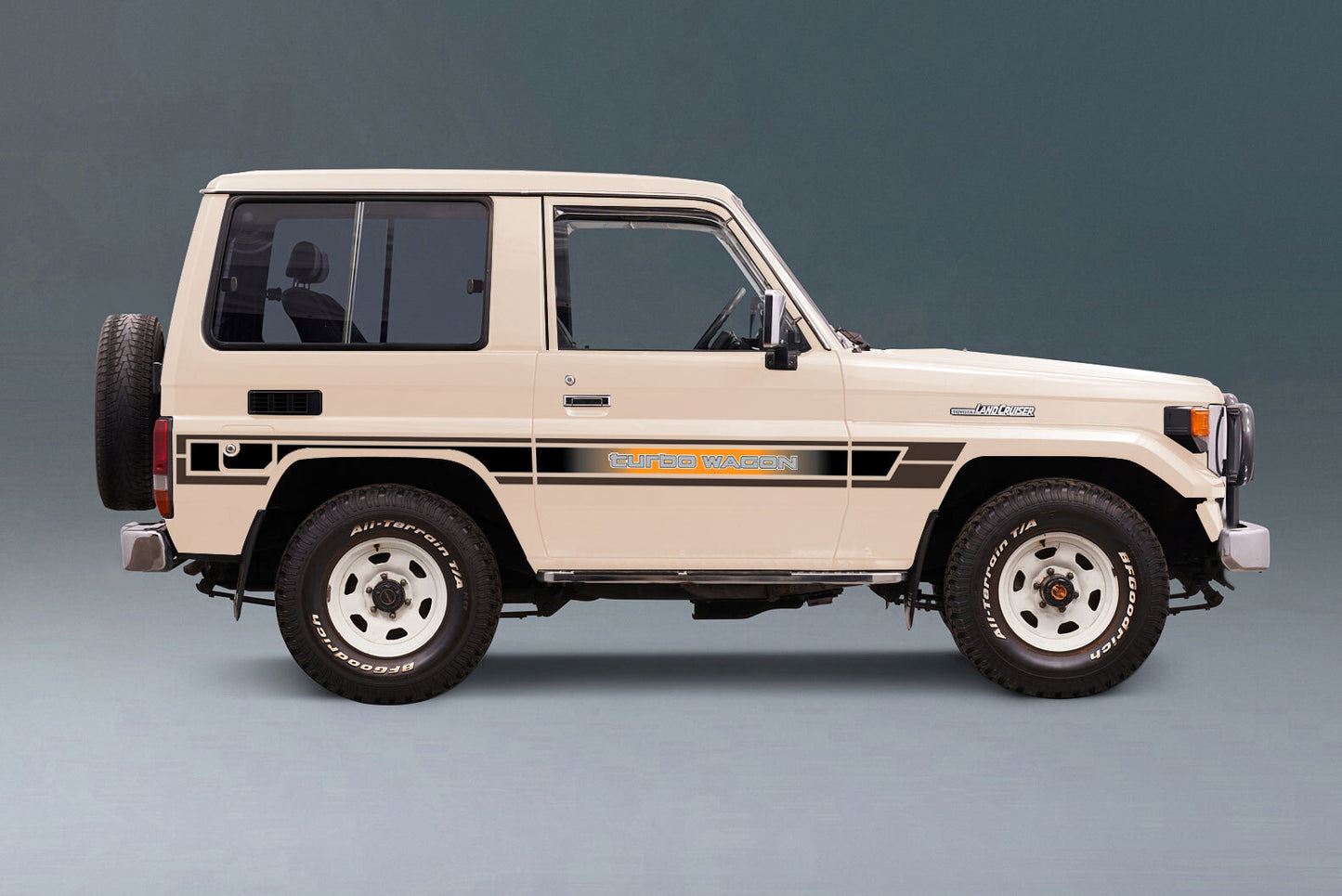 70 Series Land Cruiser Decal Body Stripe Kit (Talbot) -  71 Series/Bundera (1984–)