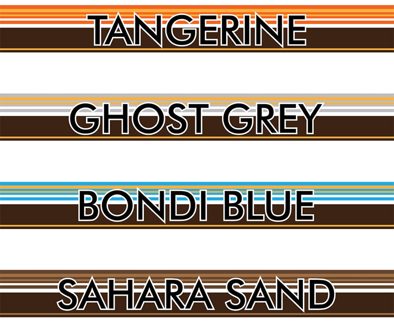 70 Series Land Cruiser Decal Body Stripe Kit (Tarcutta) - 78 Series Troop Carrier (1999-)