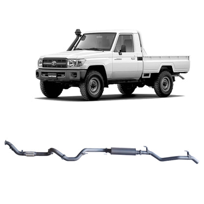 70 Series Land Cruiser Extreme Duty Exhaust - 79 Series Single Cab (03/2007 - 10/2016)