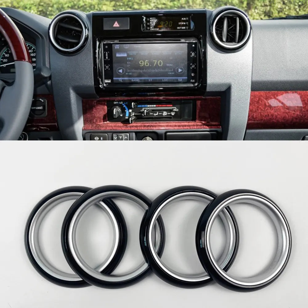 Toyota Land Cruiser Black Air Vent Covers (4 Pack)
